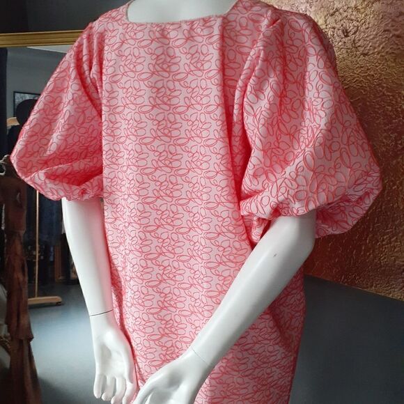 NWT Handmade Puff Sleeved Mini Dress - Picture 13 of 14